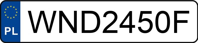 Numer rejestracyjny WND 2450F posiada AUDI A4 - WND2450F Numer rejestracyjny WND 2450F posiada AUDI A4 - WND2450F