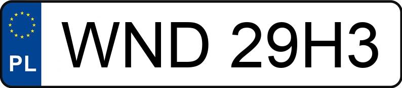 Numer rejestracyjny WND 29H3 posiada SCHMITZ CARGOBULL --- - WND29H3