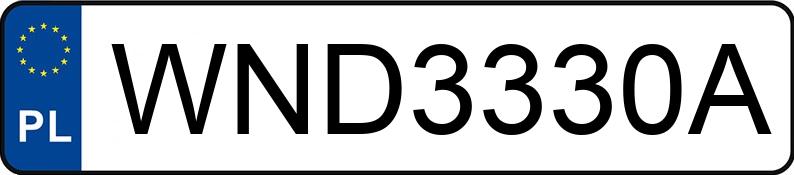 Numer rejestracyjny WND 3330A posiada BMW 316D - WND3330A Numer rejestracyjny WND 3330A posiada BMW 316D - WND3330A