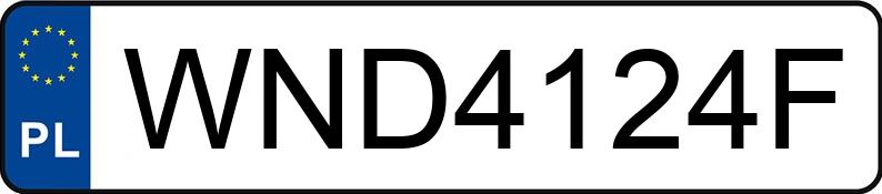 Numer rejestracyjny WND 4124F posiada MAZDA 3 - WND4124F