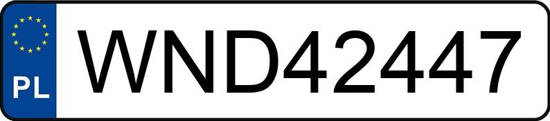 Numer rejestracyjny WND 42447 posiada BMW 316 - WND42447