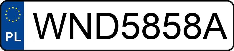 Numer rejestracyjny WND 5858A posiada SKODA RAPID - WND5858A Numer rejestracyjny WND 5858A posiada SKODA RAPID - WND5858A