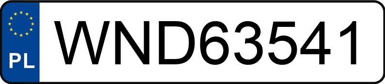 Numer rejestracyjny WND 63541 posiada FORD MONDEO - WND63541 Numer rejestracyjny WND 63541 posiada FORD MONDEO - WND63541