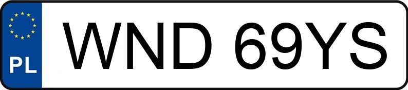 Numer rejestracyjny WND 69YS posiada FSO-WARSZAWA POLONEZ CARO 1.6 - WND69YS