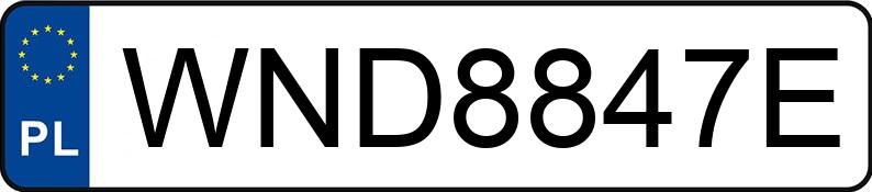 Numer rejestracyjny WND 8847E posiada SKODA OCTAVIA - WND8847E