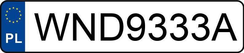 Numer rejestracyjny WND 9333A posiada BMW 325I - WND9333A