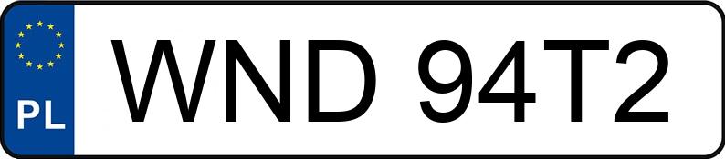 Numer rejestracyjny WND 94T2 posiada QJMOTOR SFA 1000 W61 - WND94T2