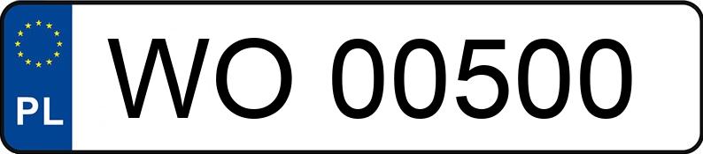 Numer rejestracyjny WO 00500 posiada PEUGEOT 206 - WO00500