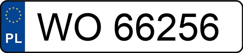 Numer rejestracyjny WO 66256 posiada TOYOTA COROLLA - WO66256