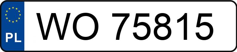 Numer rejestracyjny WO 75815 posiada IVECO/AUTONADWOZIA BEDNARCZYK 50C18/AB02 - WO75815