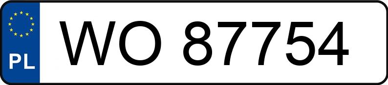 Numer rejestracyjny WO 87754 posiada FORD FOCUS - WO87754