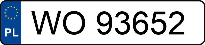 Numer rejestracyjny WO 93652 posiada BMW M340I XDRIVE - WO93652