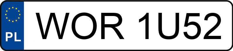 Numer rejestracyjny WOR 1U52 posiada OPEL Vectra A 1.8i Kat. CD - WOR1U52 Numer rejestracyjny WOR 1U52 posiada OPEL Vectra A 1.8i Kat. CD - WOR1U52