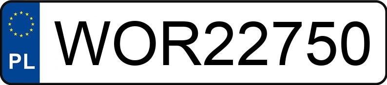 Numer rejestracyjny WOR 22750 posiada CITROEN Xsara II 2.0 HDI Kat. MR`00 E3 VTR - WOR22750