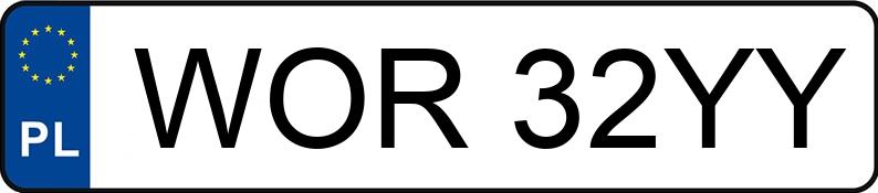 Numer rejestracyjny WOR 32YY posiada URSUS C 360 - WOR32YY