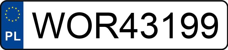 Numer rejestracyjny WOR 43199 posiada BMW 525 D - WOR43199