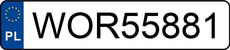 Numer rejestracyjny WOR 55881 posiada OPEL CORSA 1,4 KAT. - WOR55881