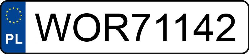 Numer rejestracyjny WOR 71142 posiada MERCEDES-BENZ E 240 Kat. 210 Elegance - WOR71142