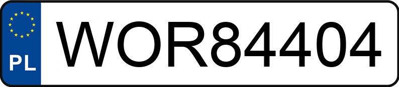 Numer rejestracyjny WOR 84404 posiada BMW X5 - WOR84404