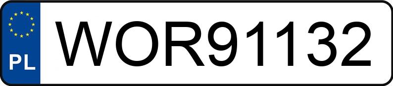 Numer rejestracyjny WOR 91132 posiada BMW 320D - WOR91132