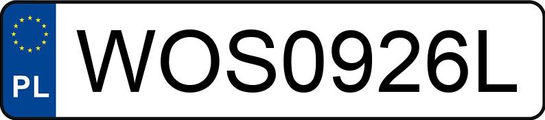 Numer rejestracyjny WOS 0926L posiada OPEL ASTRA STATION WAGON - WOS0926L