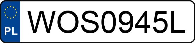 Numer rejestracyjny WOS 0945L posiada MITSUBISHI ASX 1.6 MR`13 E5 Invite Fischer - WOS0945L