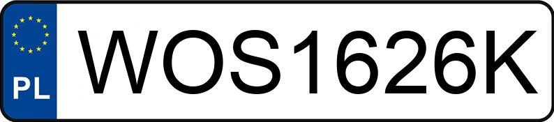Numer rejestracyjny WOS 1626K posiada BMW 750i MR`15 E6 G11/G12 L Steptronic - WOS1626K