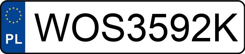 Numer rejestracyjny WOS 3592K posiada OPEL INSIGNIA - WOS3592K