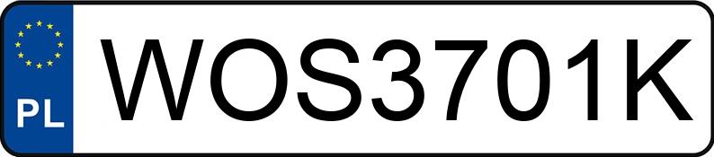 Numer rejestracyjny WOS 3701K posiada OPEL Insignia 2.0 CDTI MR`08 E4 Insignia - WOS3701K