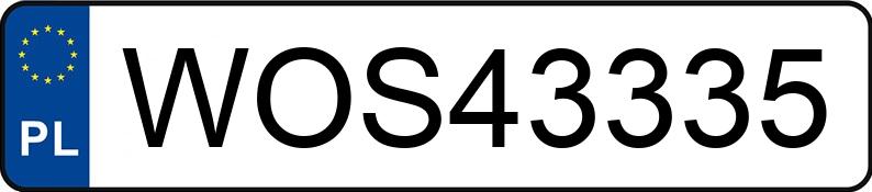 Numer rejestracyjny WOS 43335 posiada VOLKSWAGEN PASSAT - WOS43335