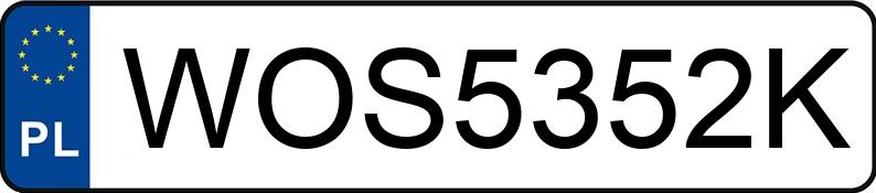 Il numero di registrazione WOS 5352K ha SKODA Felicia 1.3 MR`94 LXi - WOS5352K