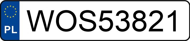 Numer rejestracyjny WOS 53821 posiada BMW 530D - WOS53821