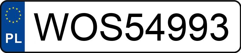 Numer rejestracyjny WOS 54993 posiada VOLKSWAGEN TOURAN 1.9 TDI - WOS54993