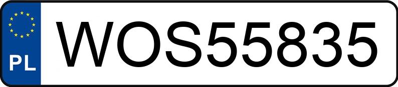 Numer rejestracyjny WOS 55835 posiada FIAT SIENA 1.2 KAT - WOS55835