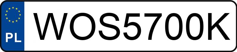 The registration number WOS 5700K has BMW 750 Diesel DPF MR`13 E5 FO1/FO2 xDrive Aut. - WOS5700K