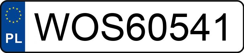 Numer rejestracyjny WOS 60541 posiada AUDI A6 - WOS60541