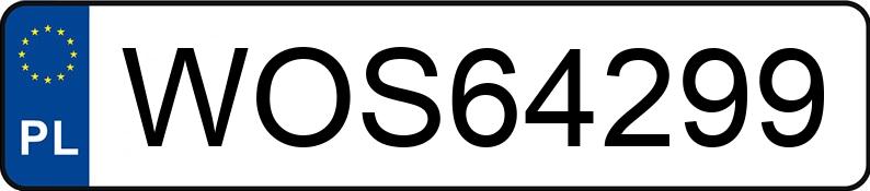 Numer rejestracyjny WOS 64299 posiada VOLKSWAGEN Golf VII Variant 1.6 TDI MR`12 E5 Trendline BMT - WOS64299