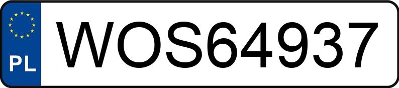 Numer rejestracyjny WOS 64937 posiada AUDI A4 - WOS64937