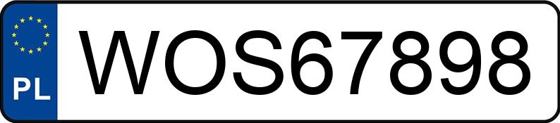 Registreringsnummeret WOS 67898 har AUDI 80 2.0 Kat. B4 80 2.0 Kat. B4 - WOS67898