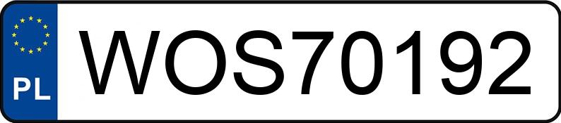 Numer rejestracyjny WOS 70192 posiada BMW 330 - WOS70192