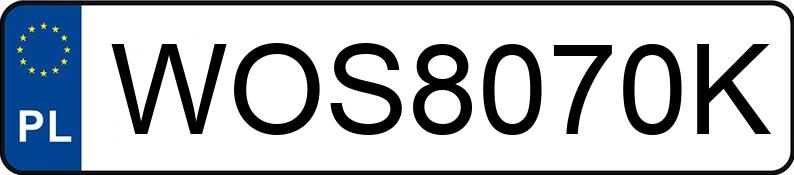 Numer rejestracyjny WOS 8070K posiada OPEL ZAFIRA - WOS8070K