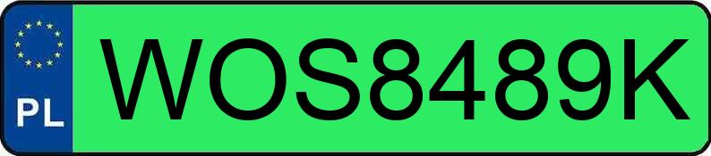 Numer rejestracyjny WOS 8489K posiada LEAPMOTOR T03 - WOS8489K