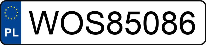 Numer rejestracyjny WOS 85086 posiada BMW X3 Diesel MR`07 E4 E83 3.0D - WOS85086