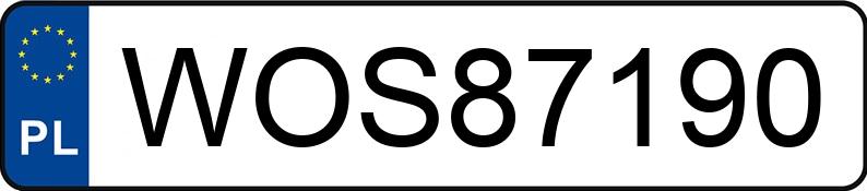 Numer rejestracyjny WOS 87190 posiada VOLKSWAGEN Bora 1.9 TD MR`98 E3 Basis - WOS87190