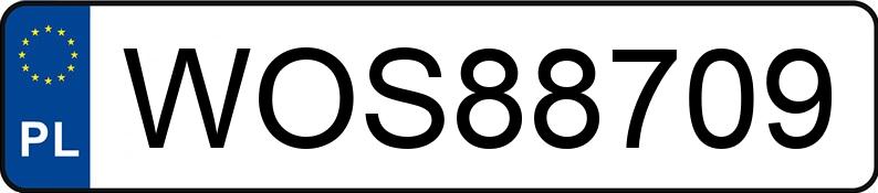 Pirat drogowy w pojeździe o numerach rejestracyjnych WOS88709