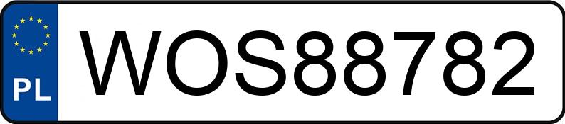 Pirat drogowy w pojeździe o numerach rejestracyjnych WOS88782