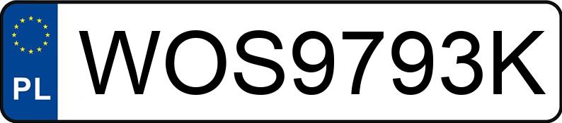 Numer rejestracyjny WOS 9793K posiada VOLKSWAGEN GOLF - WOS9793K