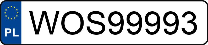 Numer rejestracyjny WOS 99993 posiada AUDI S5 Sportback Quattro 3.0 TFSI MR`16 E6 B9 Tiptronic - WOS99993