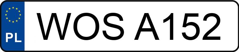 Numer rejestracyjny WOS A152 posiada VOLKSWAGEN Golf II 1.6 TD GL - WOSA152