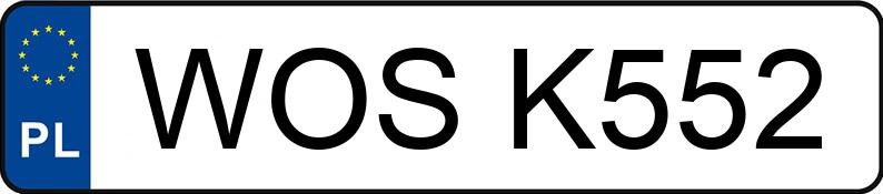 Numer rejestracyjny WOS K552 posiada PEUGEOT 205 1.9 D - WOSK552